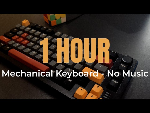 1 Hour Mechanical Keyboard ASMR for Deep Focus, Coding & Sleep (No Music)