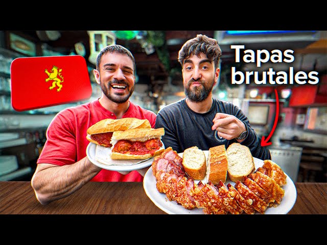 Trying the BEST TAPAS in Zaragoza with @CenandoconPablo
