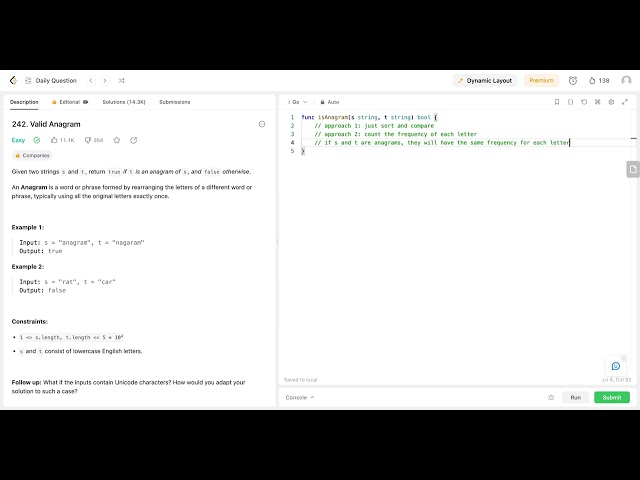LeetCode December Daily - Day 16 - 242. Valid Anagram