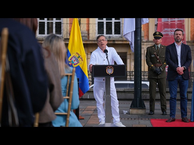 President Petro during the opening of the 2026 Presidential and Vice-President Elections