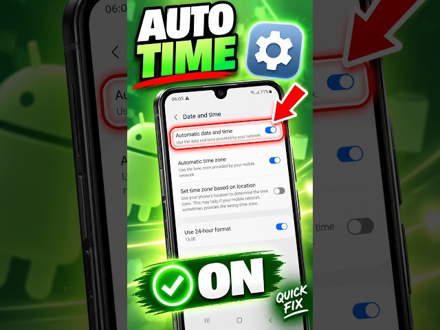 How to Set Time and Date Automatically on Android