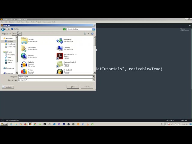 Pyglet Tutorials - 1 - Creating a basic window