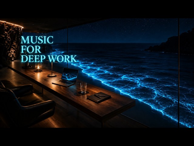 Deep Work Music - Ambient Beats for Focus and Better Flow during Late Night Study Sessions | Coding