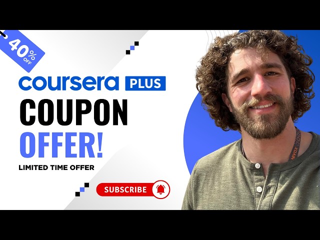 Coursera Coupon Code 2026 | Save 40% on Coursera Plus ($239 Deal)