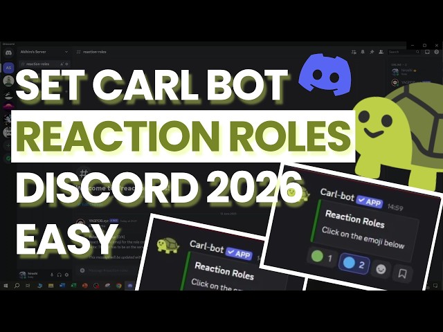 Set Up Carl Bot Reaction Roles 2026 Easy