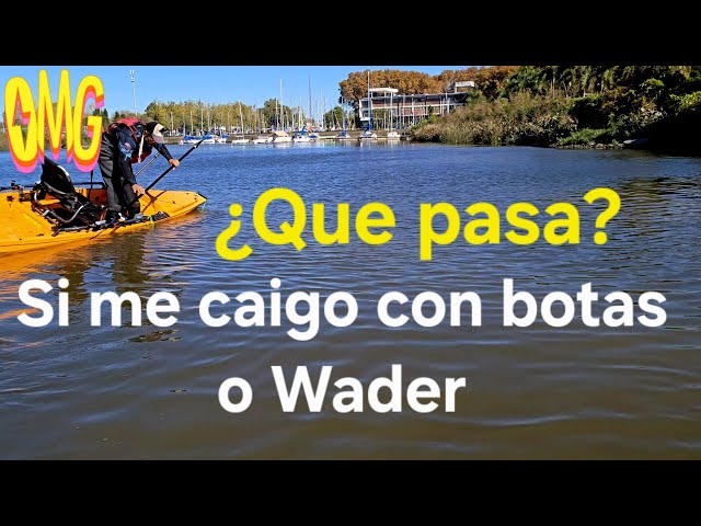 What happens if you fall into the water wearing boots and PVC or neoprene waders? Re-entering the...