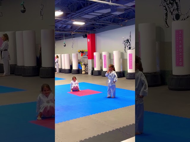 Karate Kid IN ACTION! 🥋 Mimi's EPIC Taekwondo Chop | #shorts