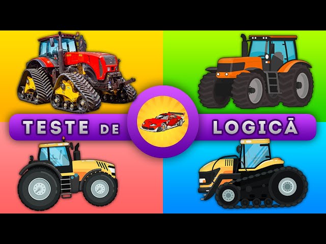 Tractoarele - Jocuri Educative si Teste Distractive de Logica