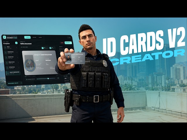 FiveM ID Cards V2 | ESX & QBCore | Id Cards Creator V2, Real Photos & Police Scanner