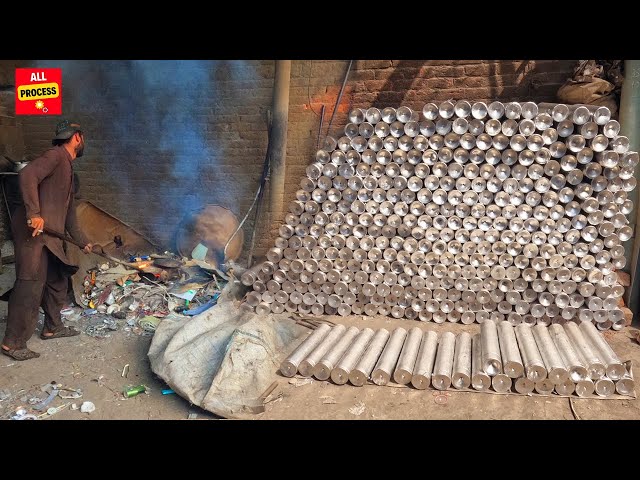 Amazing Aluminum Recycling process and Tour of a bars Making Factory