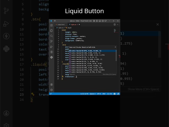 Create Realistic Liquid Wave Button using HTML & CSS 🌊 | SVG Wave Animation #uidesignlearning
