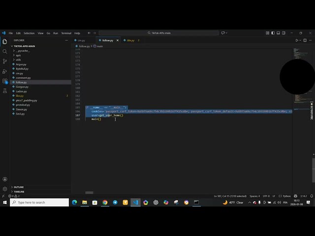 TikTok Follow API Python Automation (Latest Version 2026)
