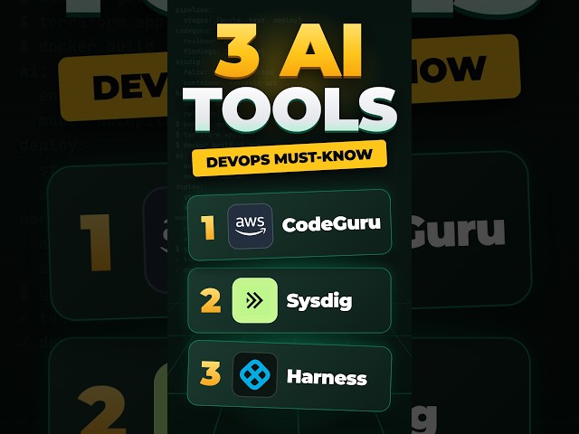 3 AI Tools Every DevOps Engineer Should Know (2026) #devops #ai