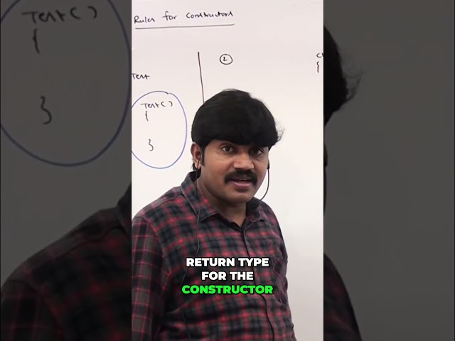 Constructor Return Type: Method vs. Constructor Explained #shorts