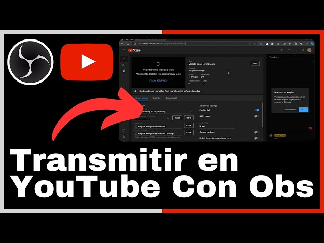 Cómo Transmitir en YouTube Con Obs Studio