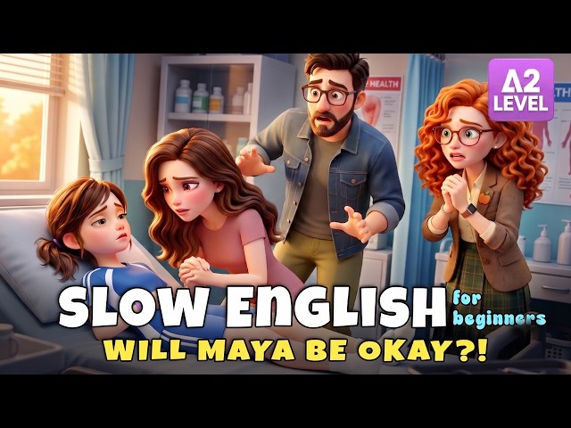 Why Did Maya Suddenly Collapse at School? I Slow English Listening (A2)