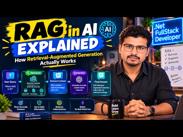 RAG in AI Explained | How Retrieval-Augmented Generation Actually Works