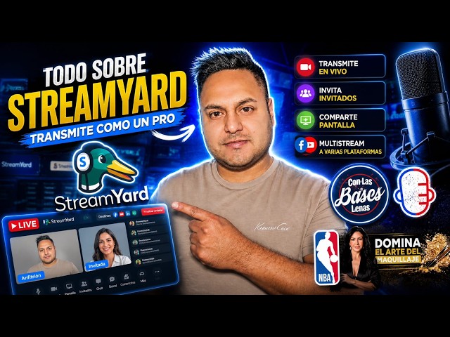 TRANSMITE COMO UN PRO desde tu casa con StreamYard