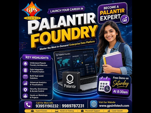 #Palantir Foundry | Course Training in Hyderabad | Beginner to Expert | Realtime Project Training