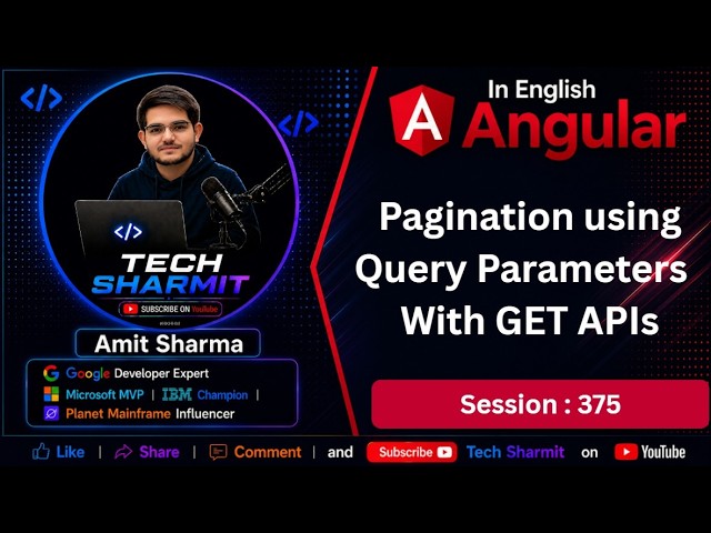 Pagination using query param with get api | HttpClient API in Angular | Angular Tutorial (Ep-375)
