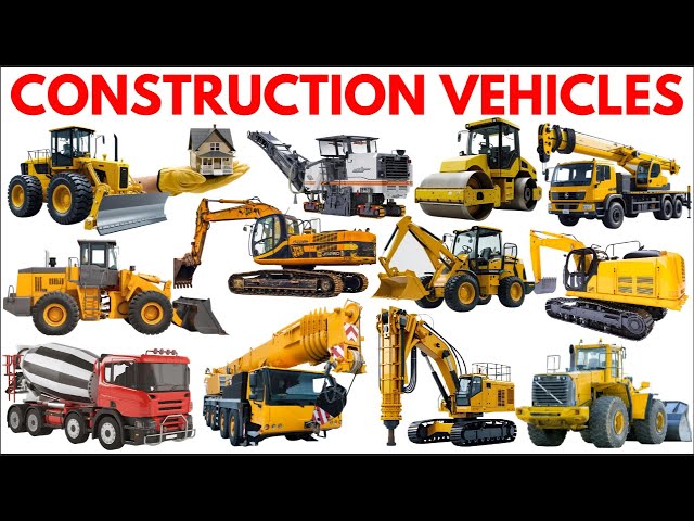 Construction Vehicles Name in English | Learn types of Construction Vehicles  #constructionvehicles