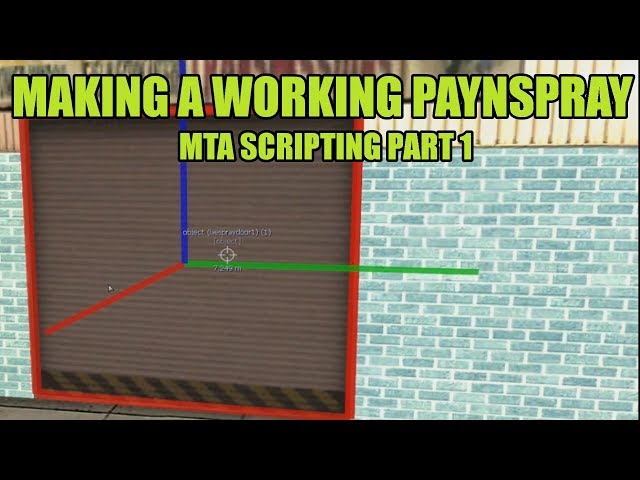MTA Scripting 1: Making a working PayNspray