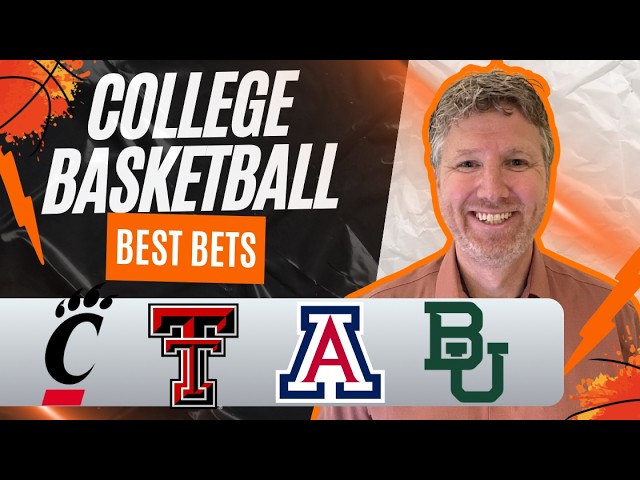 BEST Tuesday College Basketball BETS! Cincinnati vs Texas Tech | Arizona vs Baylor