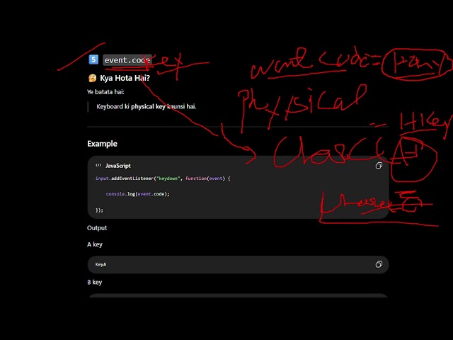 event.code,event.key vs event.code,Mini Project in javascripte
