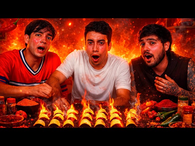 SPICY CHIP CHALLENGE WITH YOLO AND NANDO!🌶️
