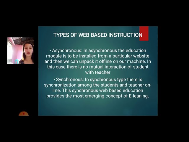 INTRODUCTION TO WEB BASED INSTRUCTION