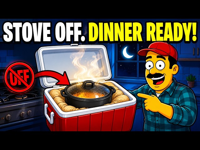 Cook Dinner With the Stove Off — The $0 Haybox That Runs All Night!