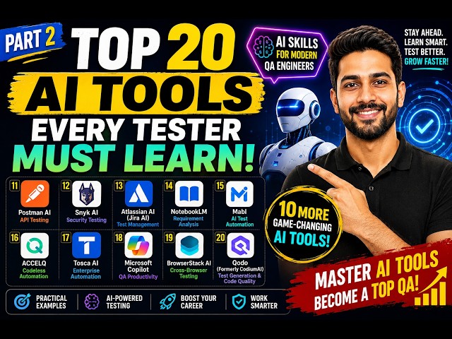 Top 20 AI Tools Every Tester Should Learn in 2026 - Part 2