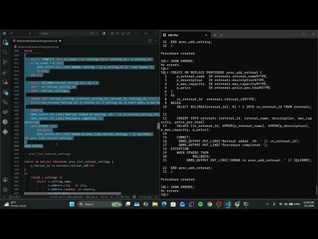 Relational Database CSY2080 (Group project)