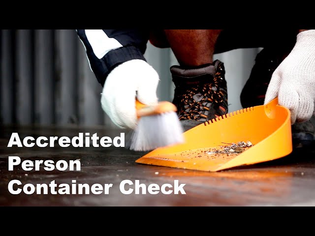 Accredited Person Container Check