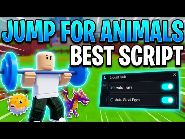 Jump For Animals BEST SCRIPT - AUTO LIFT, AUTO TRAIN, MAX STATS