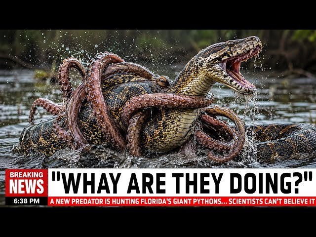 A New Predator Is Hunting Florida's Giant Pythons… Scientists Can't Believe It