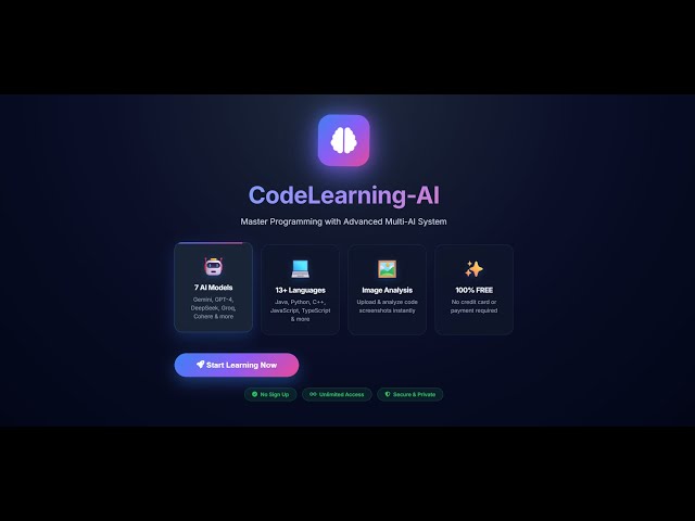 CodeLearning-AI (Your Ultimate Code Learning Assistant)