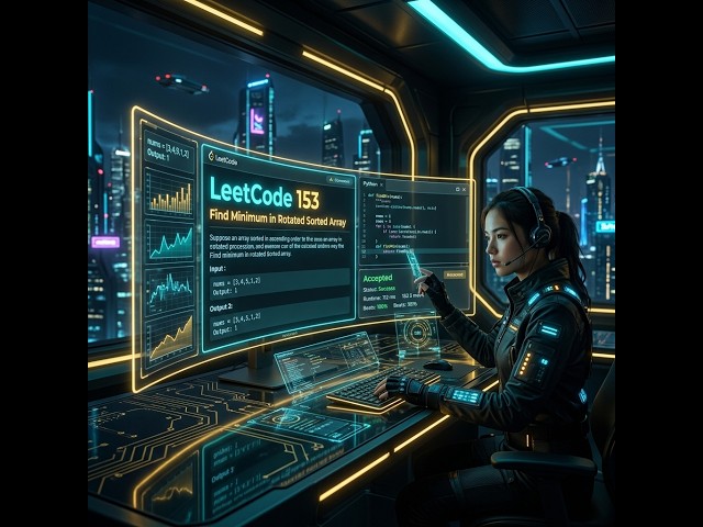 LeetCode 153: Find Minimum in Rotated Sorted Array in less than 5 minutes | Binary Search
