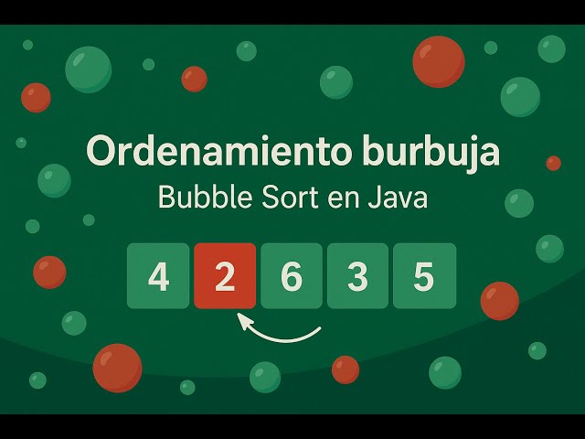 Bubble Sort en Java explicado paso a paso | Ordenamiento de burbuja