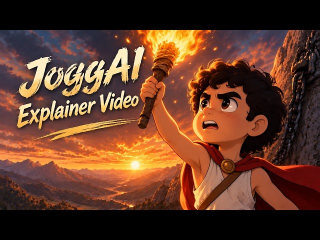 One Prompt, One Fully Animated Greek Myth: Prometheus the Fire Thief | JoggAI Explainer Video