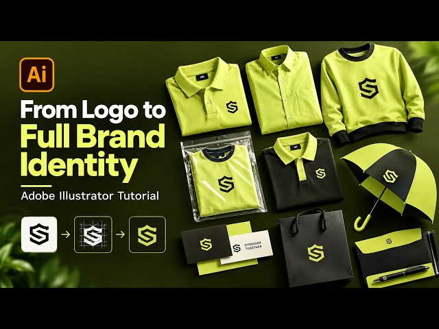 From Logo to Full Brand Identity | Adobe Illustrator Tutorial