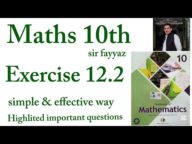 Maths class 10th | exercise 12.2 | NBF | ex 12.2 | unit 12 | Basic statistics | sir fayyaz