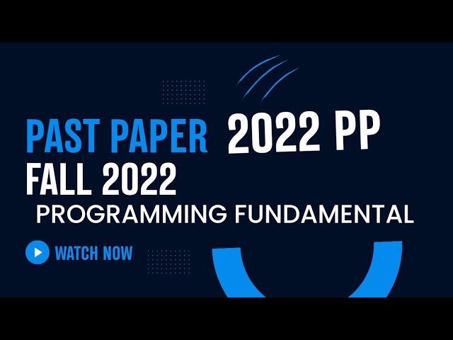 Fall 2022 past paper programming fundamental compelet #computerscience #studymotivation #studywithme