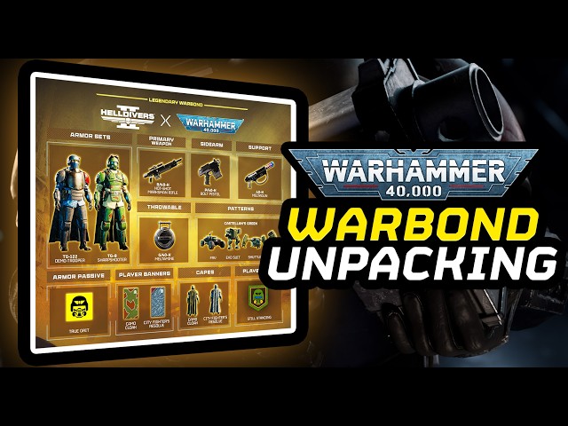 Unpacking the Helldivers 2 Warhammer 40K Legendary Warbond