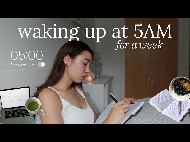 waking up at 5am for a week (is it worth it?)