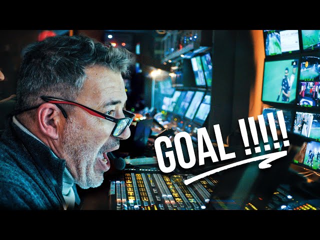 Inside a Live Football Broadcast Control Room... INSANE Adrenaline!