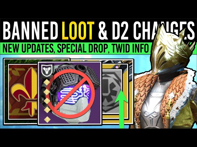 Bungie Dropped LOADS OF D2 UPDATES! Banned Loot, New Emblem, TWID Update, Sony Speaks (Destiny 2)