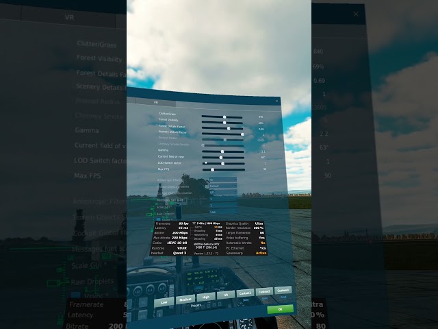 My DCS VR 2024 settings | wireless Virtual Desktop and Quest 3 | #dcsworld  #quest3 #virtualdesktop