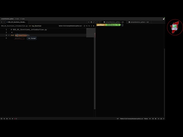 055 Introducing Functions - Comprehensive Python In Tamil