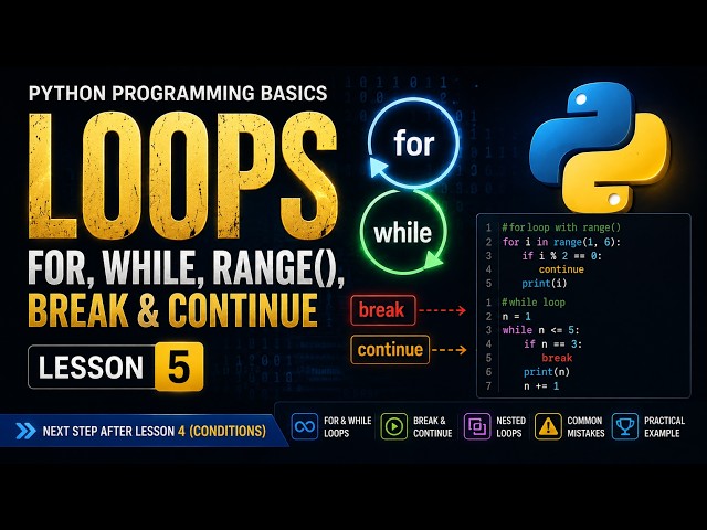 Lesson 5: Loops | Python for Beginners